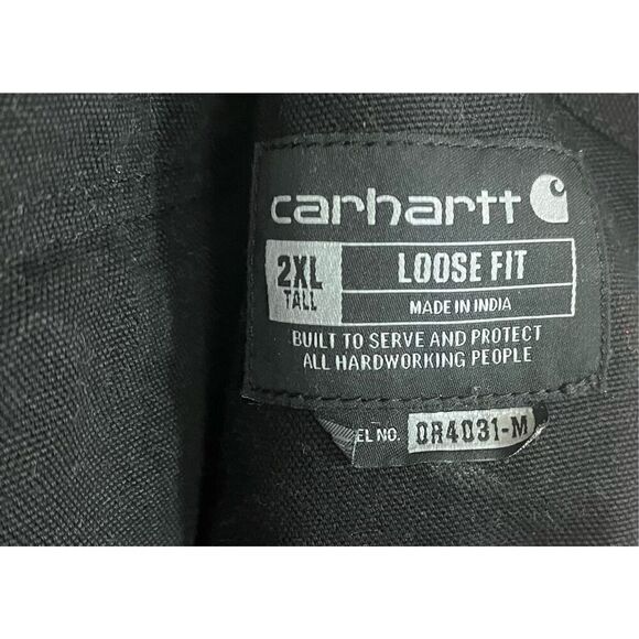 Carhartt Men's Loose Fit Washed Duck Insulated Bib Overall - Picture 5 of 8